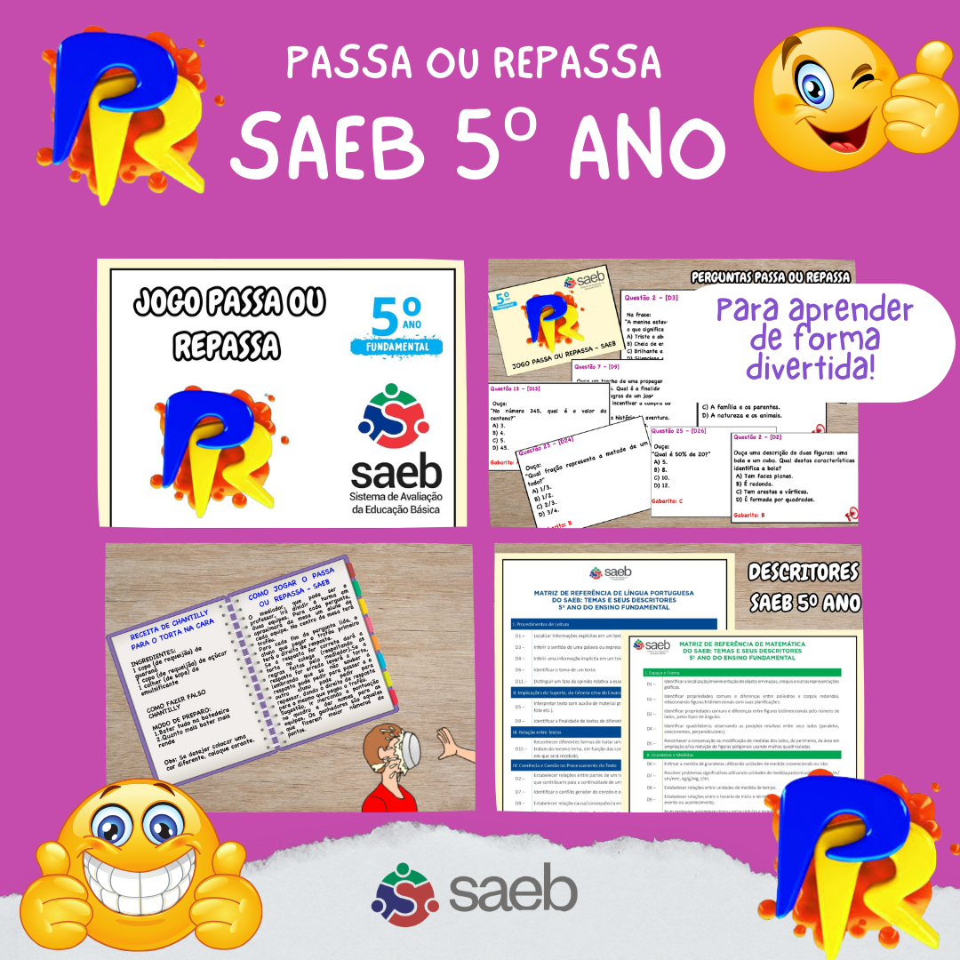 JOGO PASSA OU REPASSA - SAEB (5° ANO)