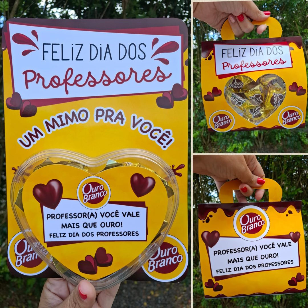COMBO CORAÇÃO OURO BRANCO – DIA DOS PROFESSORES