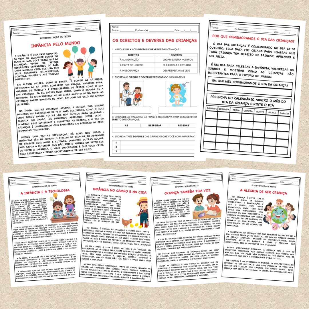 SEQUÊNCIA DIDÁTICA – DIA DAS CRIANÇAS 📚 Turmas do 3º ao 5º ano do Ensino Fundamental - Imagem 5