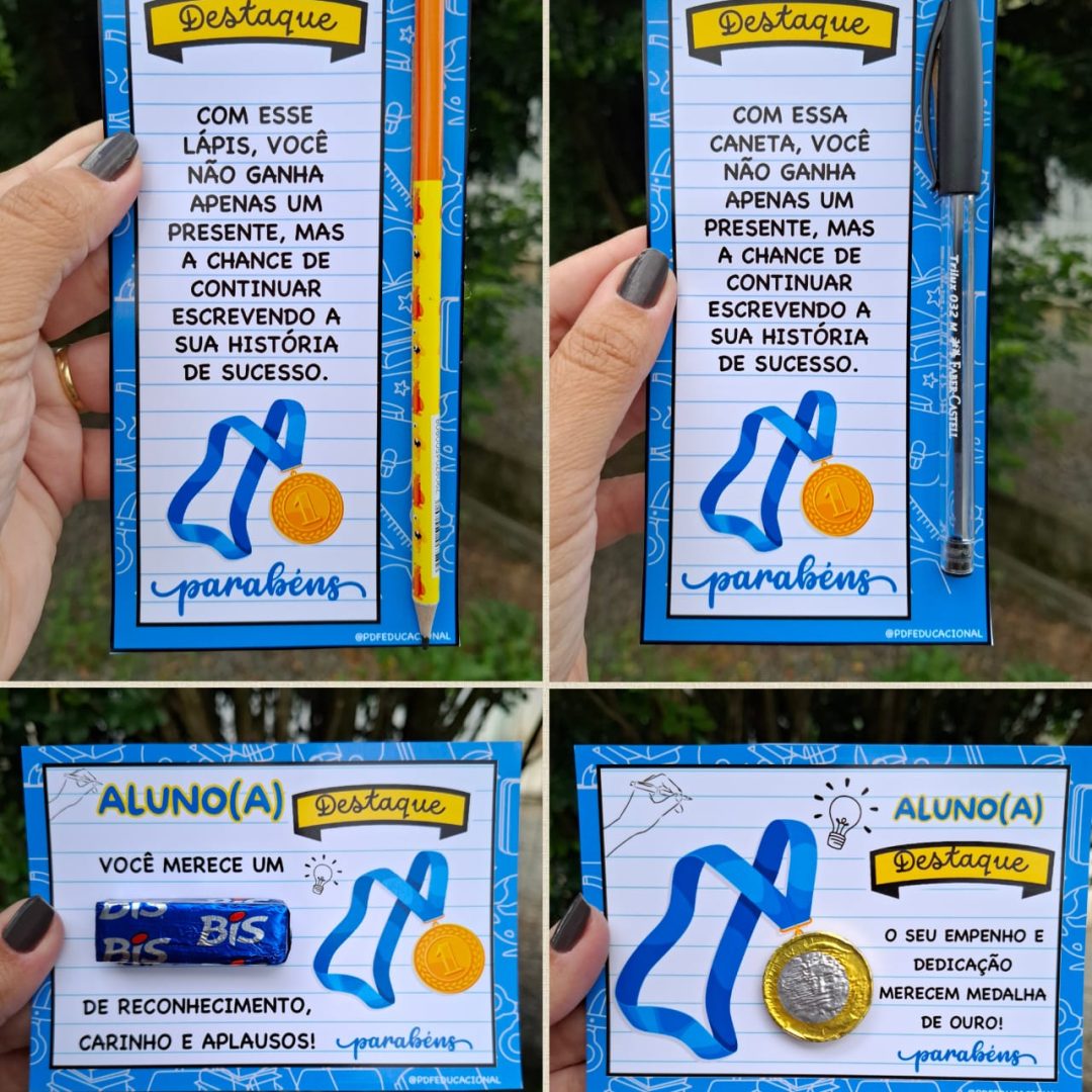 ✨ KIT LEMBRANCINHAS – ALUNO DESTAQUE ✨
