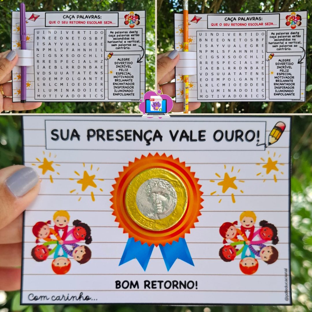 #1 - LEMBRANCINHA VOLTA ÀS AULAS