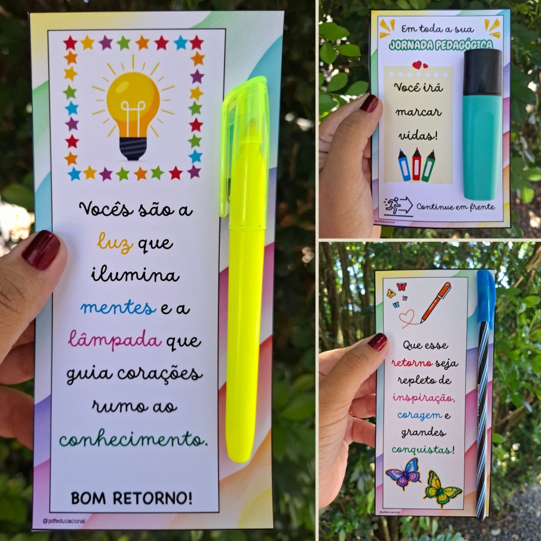 LEMBRANCINHAS VOLTA ÀS AULAS – PROFESSORES