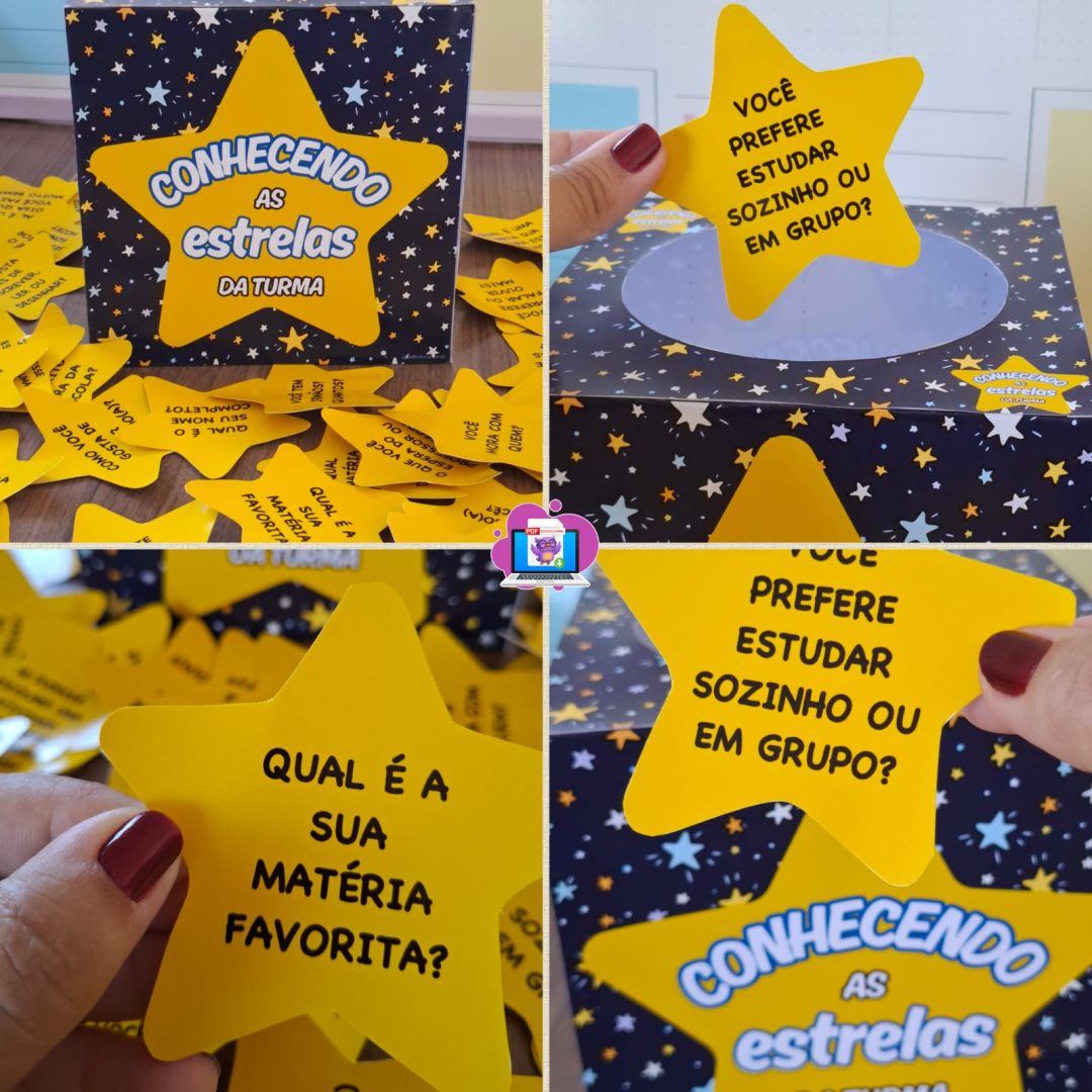 DINÂMICA – CONHECENDO AS ESTRELAS DA TURMA (3º ao 5º ano do Ensino Fundamental)