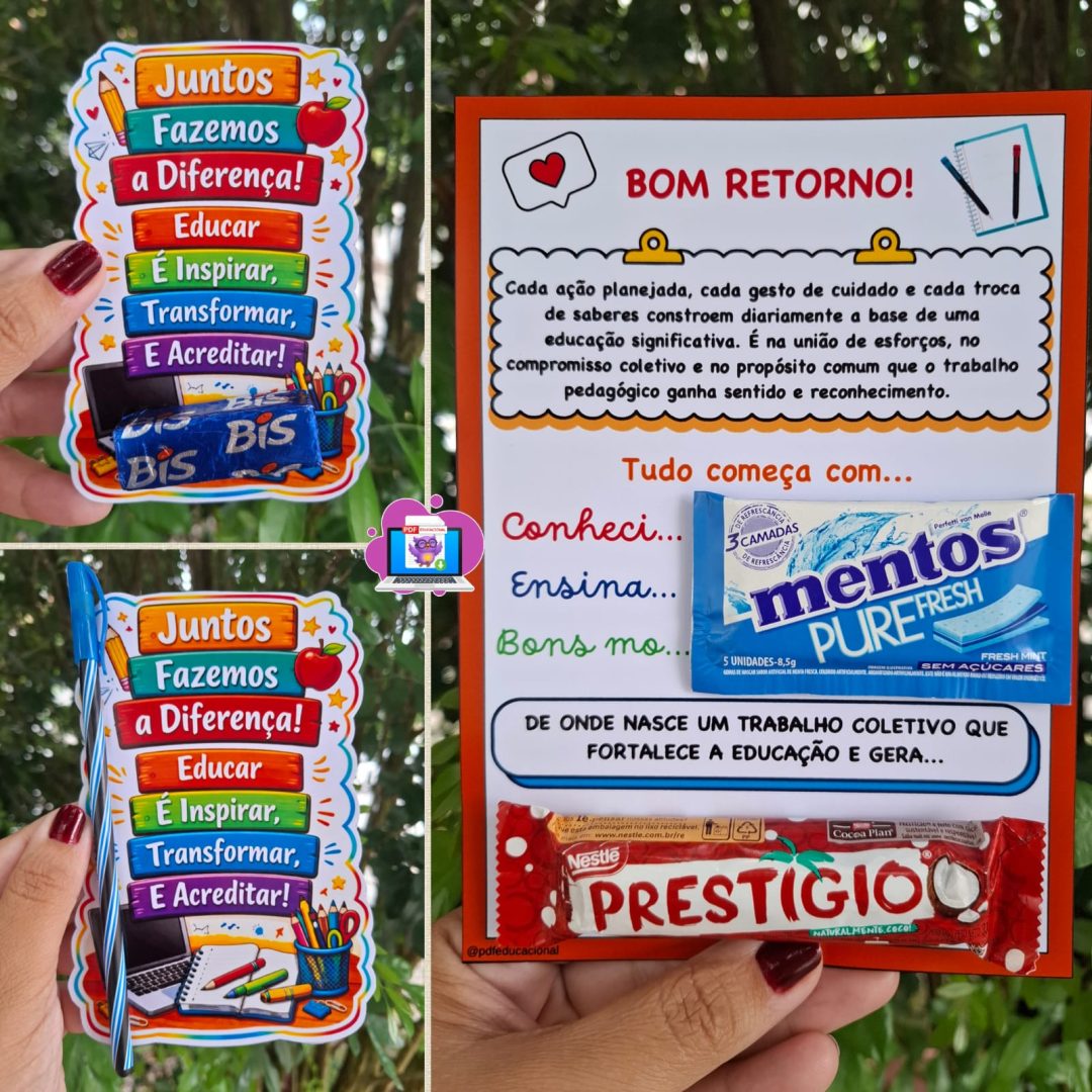 MIMOS PARA EQUIPE PEDAGÓGICA