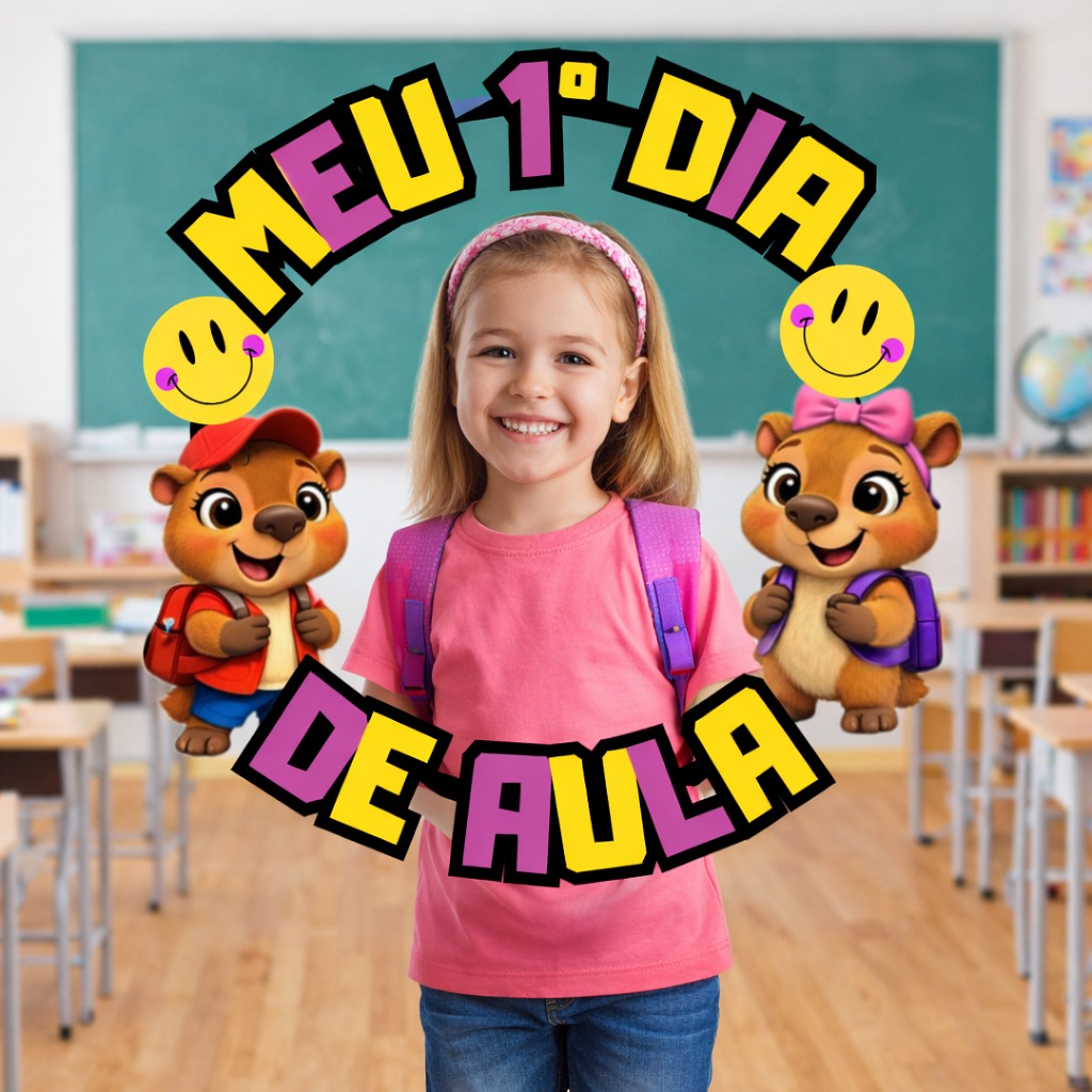 🎒 BAMBOLÊ – VOLTA ÀS AULAS (TEMA CAPIVARA)