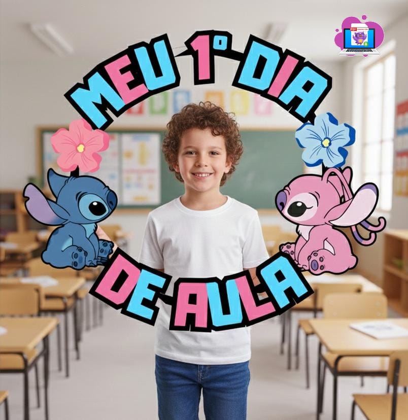 🎒 BAMBOLÊ – VOLTA ÀS AULAS (TEMA STITCH E ANGEL)