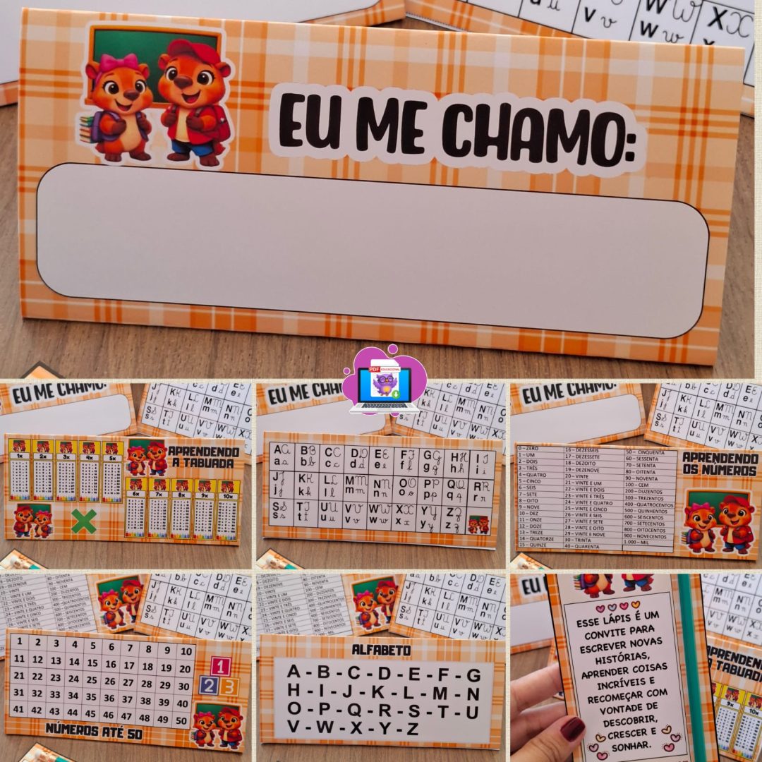 CRACHÁS DE MESA + LEMBRANCINHA – VOLTA ÀS AULAS  📍CAPIVARA