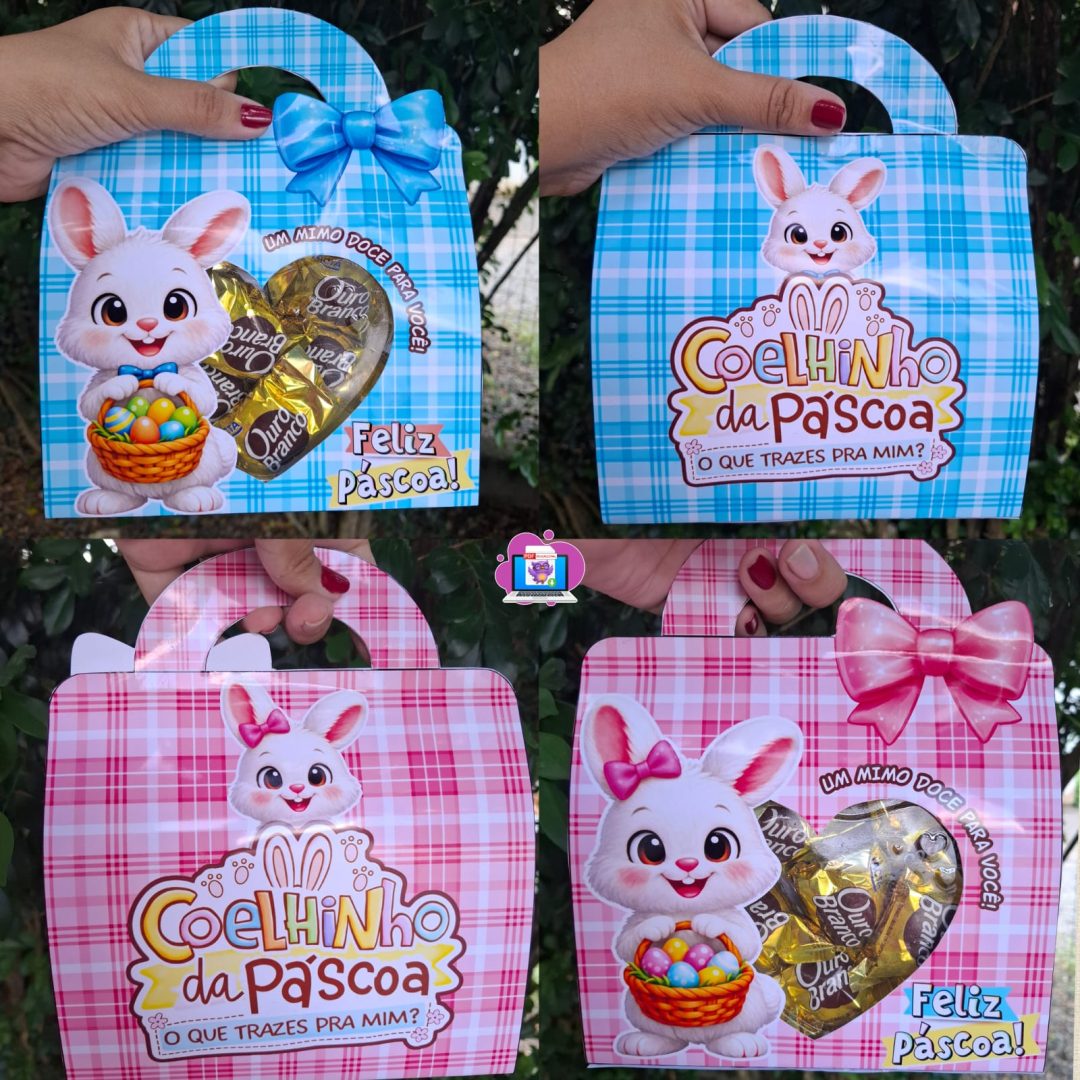 🐰💗 MALETA CORAÇÃO DE PÁSCOA