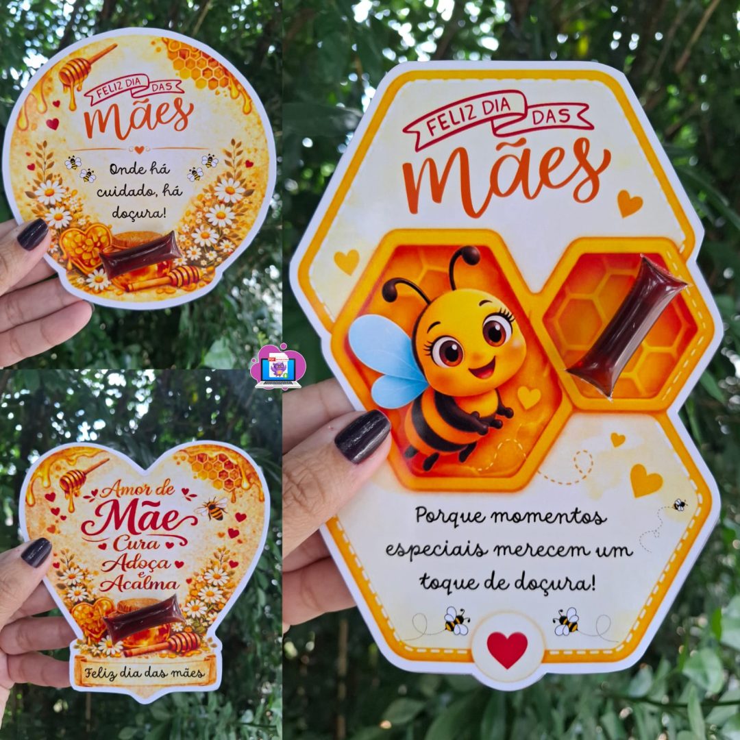 🍯 LEMBRANCINHAS DIA DAS MÃES – TEMA MEL