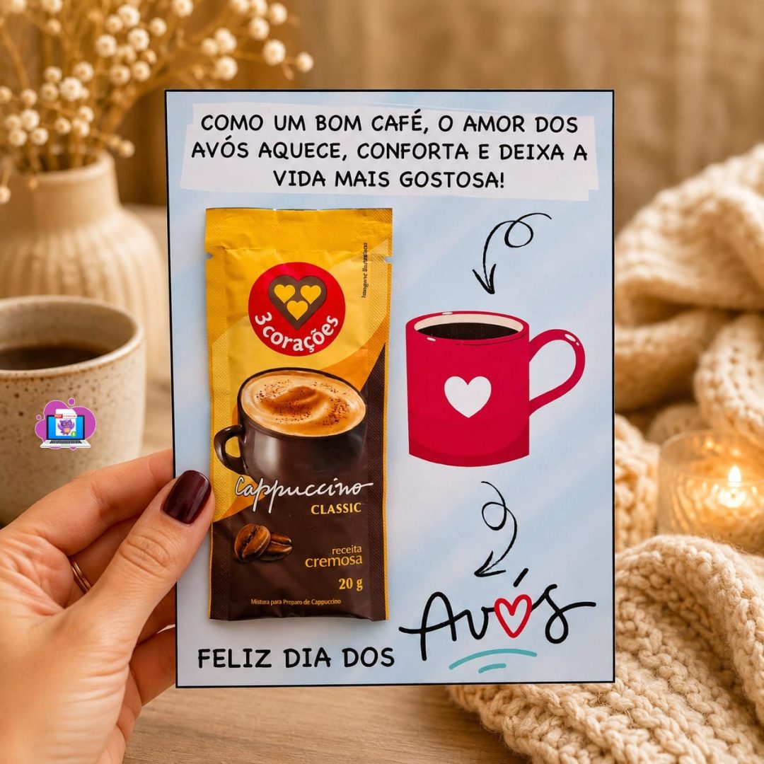 CARTÃO DIA DOS AVÓS – CAFÉ ☕❤️