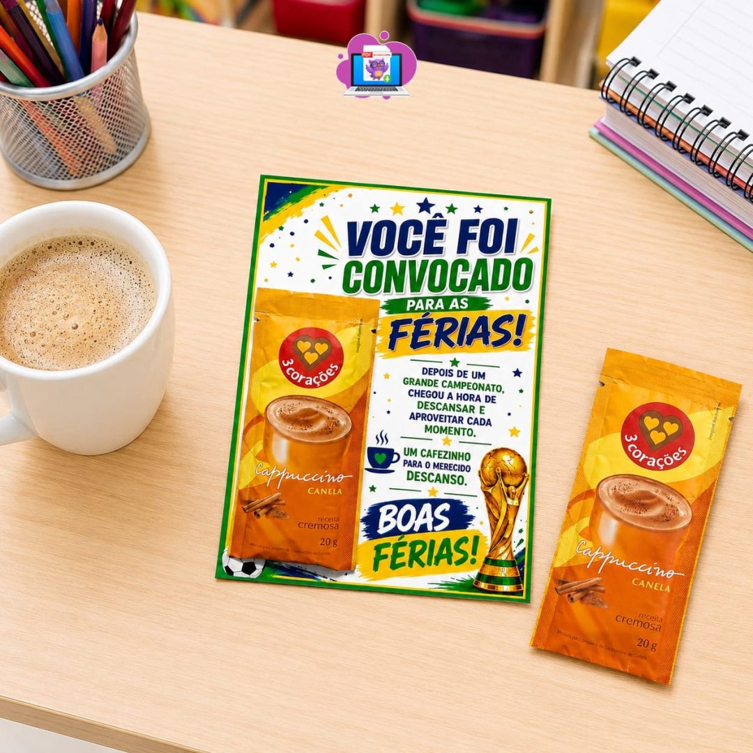 CARTÃO FÉRIAS CAFÉ – COPA DO MUNDO ☕