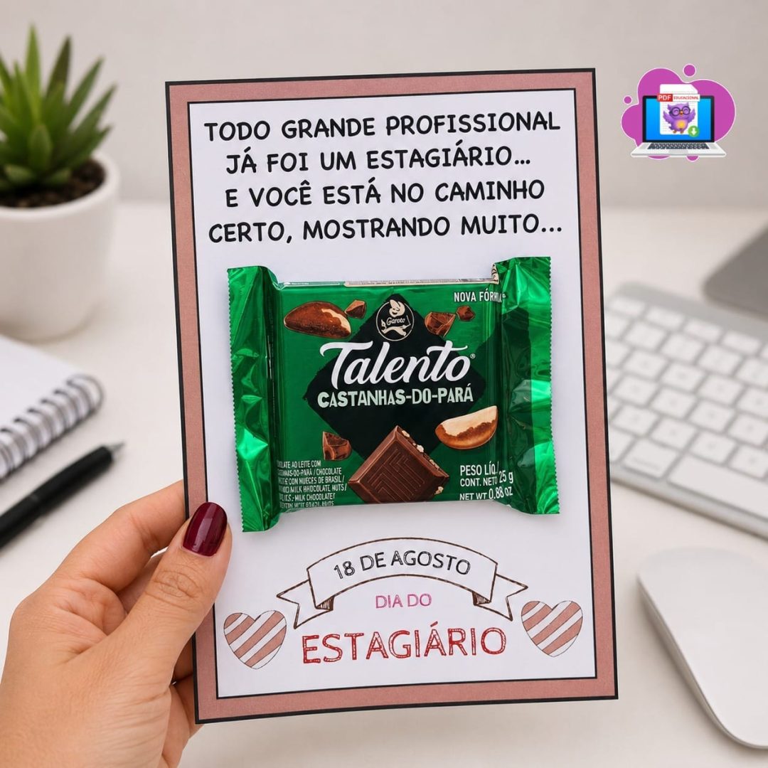 CARTÃO DIA DO ESTAGIÁRIO – TALENTO