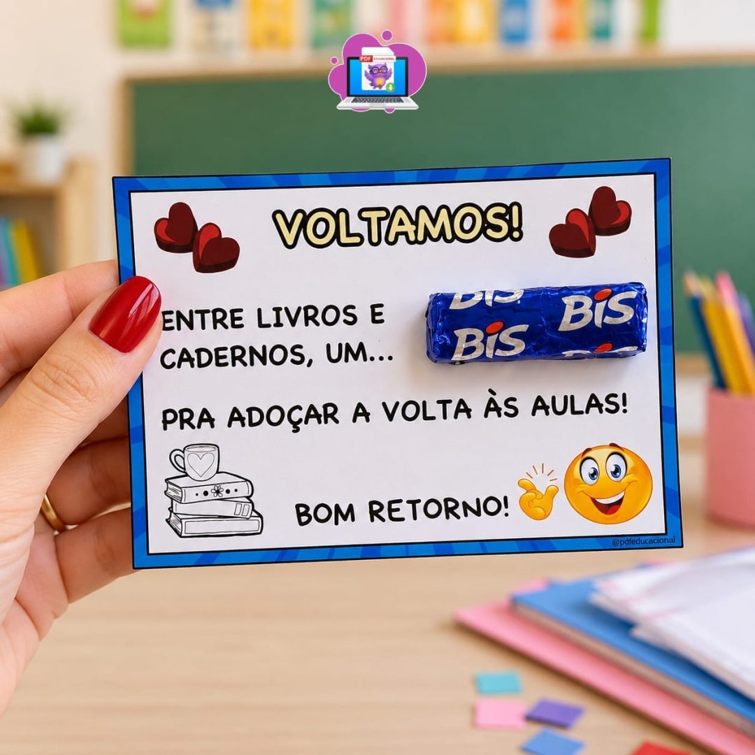 💙 CARTÃO VOLTA ÀS AULAS – BIS 💙