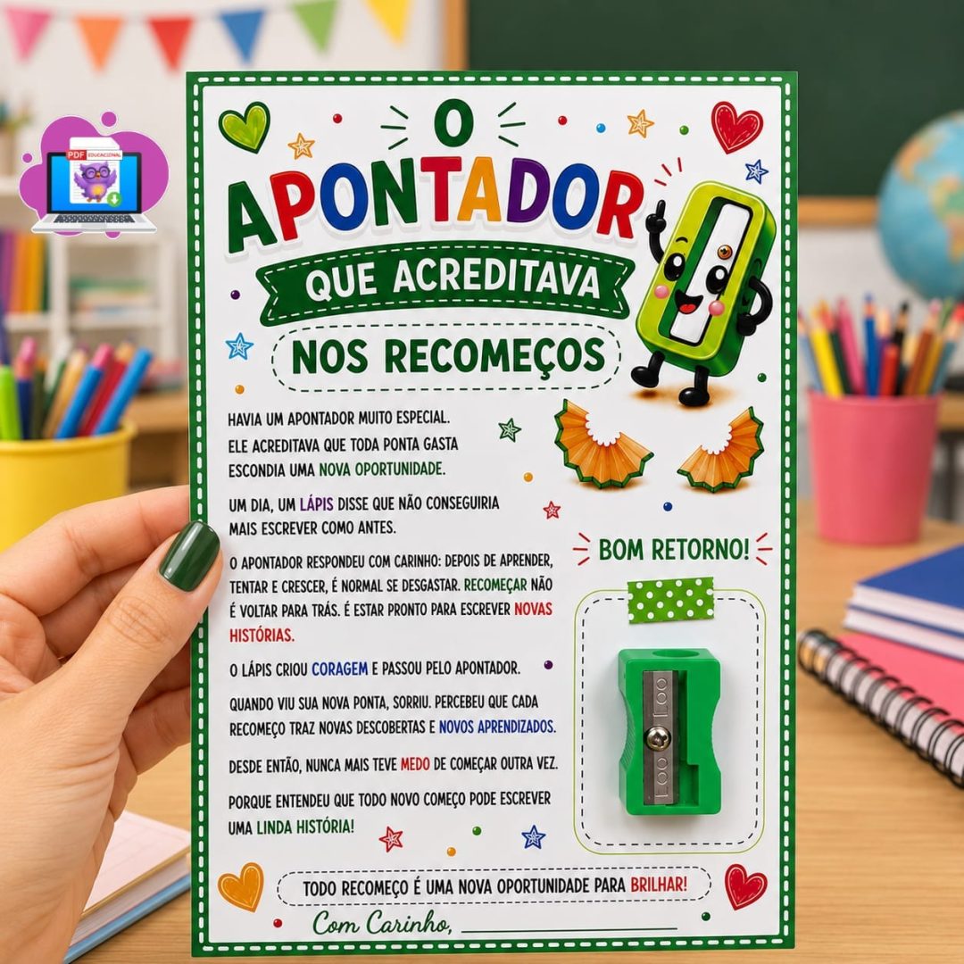 O APONTADOR QUE ACREDITAVA NOS RECOMEÇOS ✨