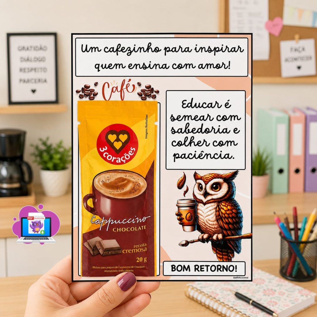 CARTÃO CAFÉ – BOM RETORNO PARA PROFESSORES