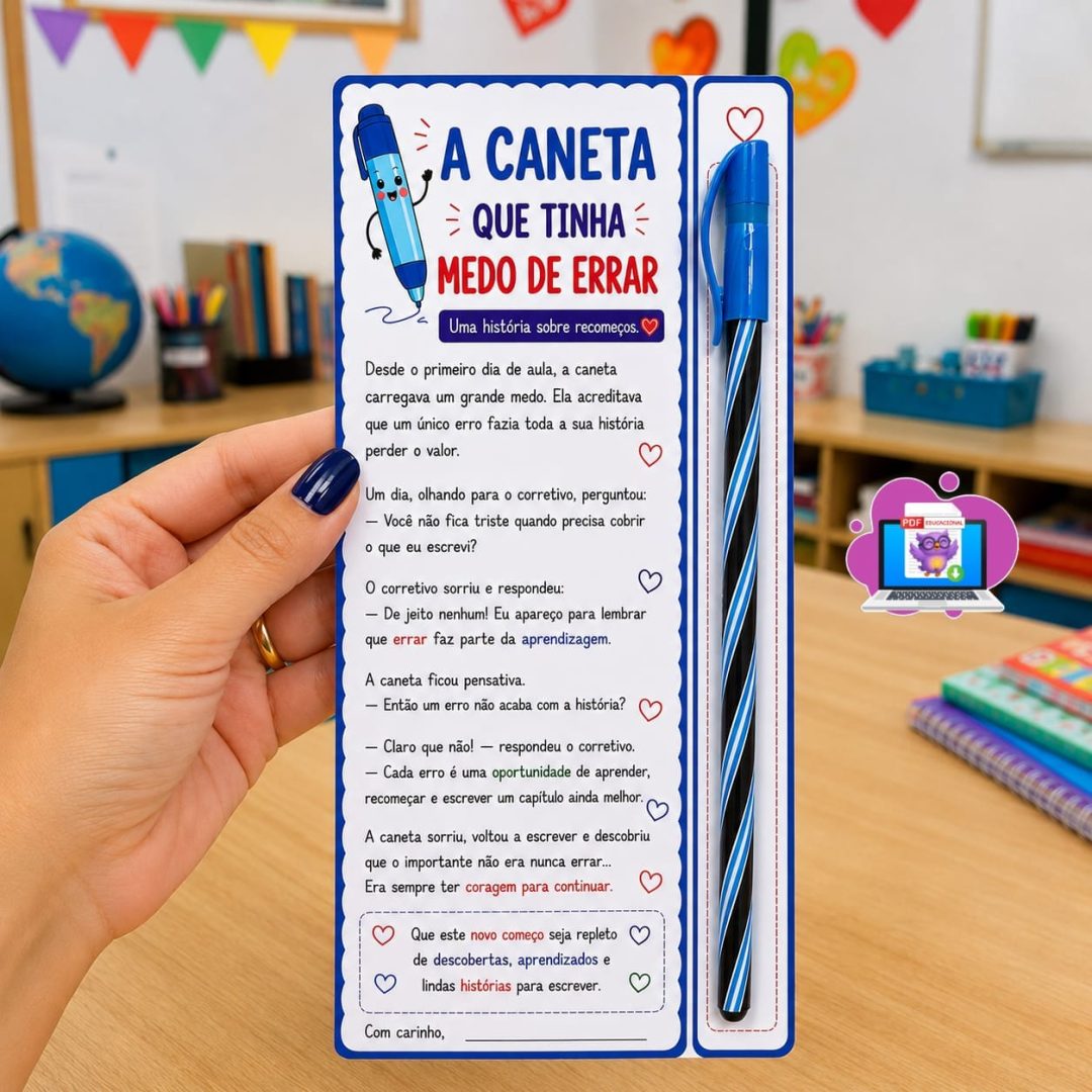 CARTÃO – A CANETA QUE TINHA MEDO DE ERRAR