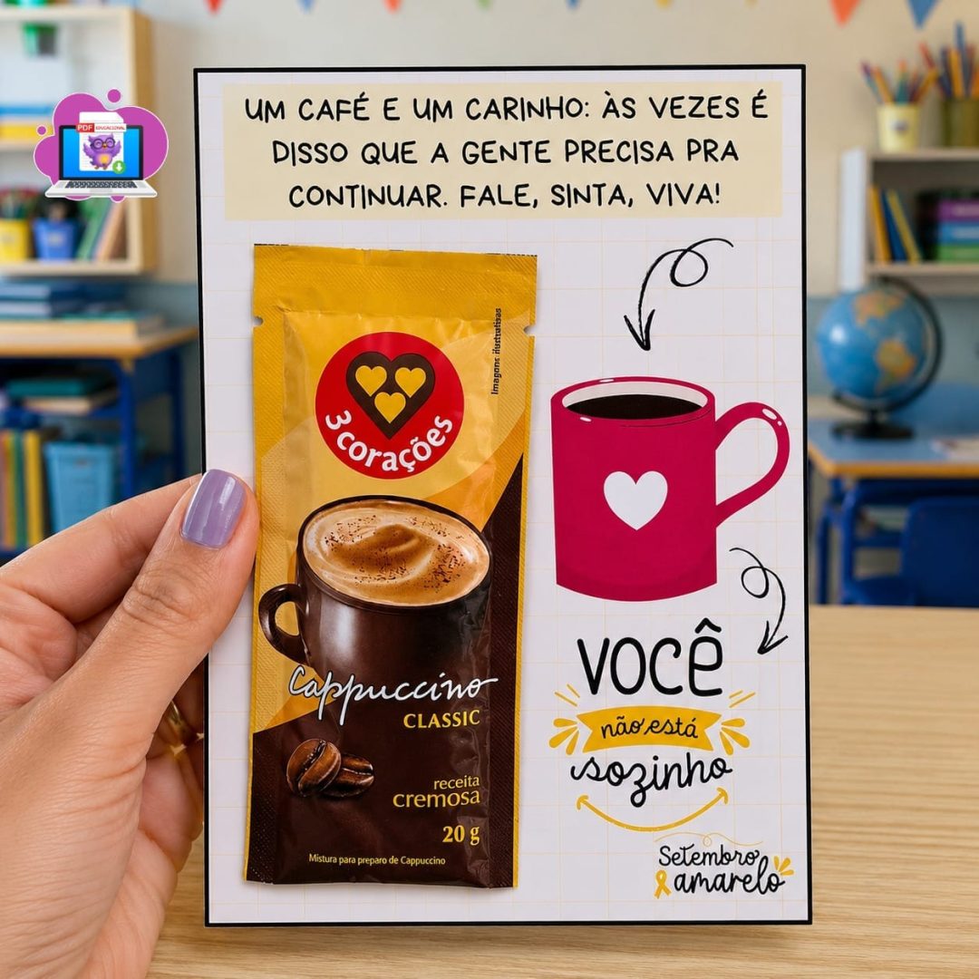 💛CARTÃO SETEMBRO AMARELO – CAFÉ
