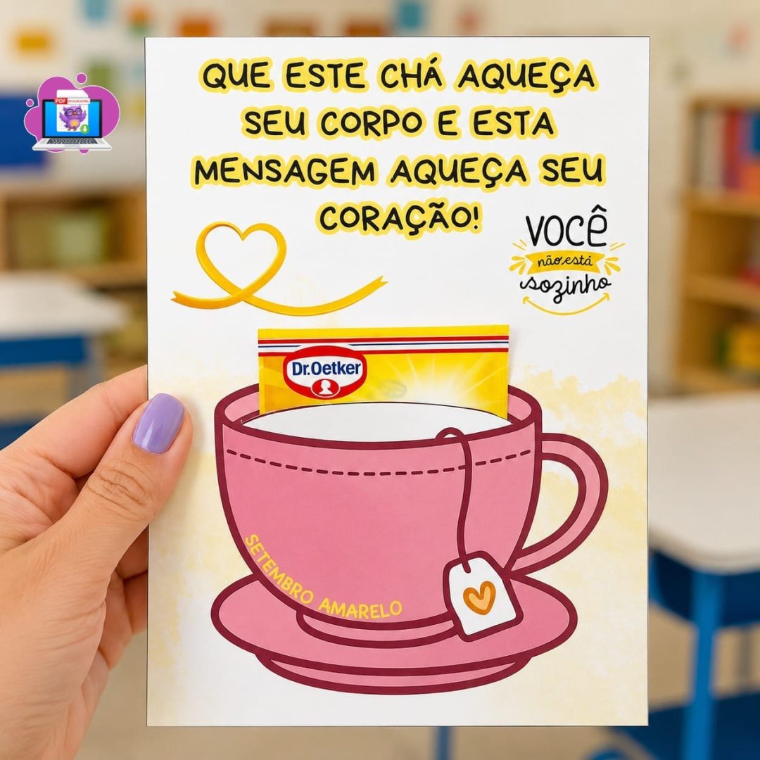 💛CARTÃO SETEMBRO AMARELO – CHÁ