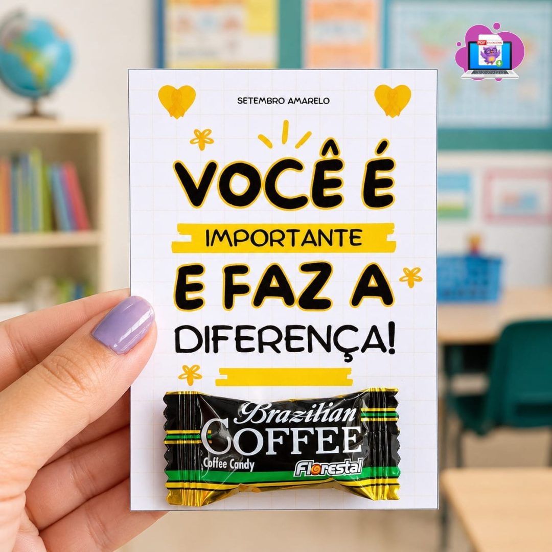 💛CARTÃO SETEMBRO AMARELO VOCÊ É IMPORTANTE