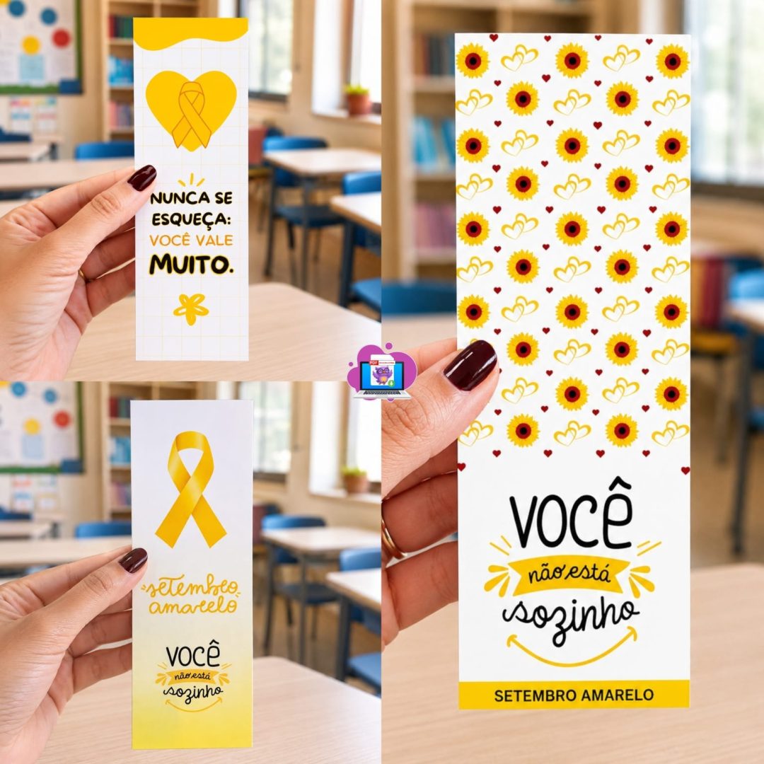 💛MARCA PÁGINAS – SETEMBRO AMARELO