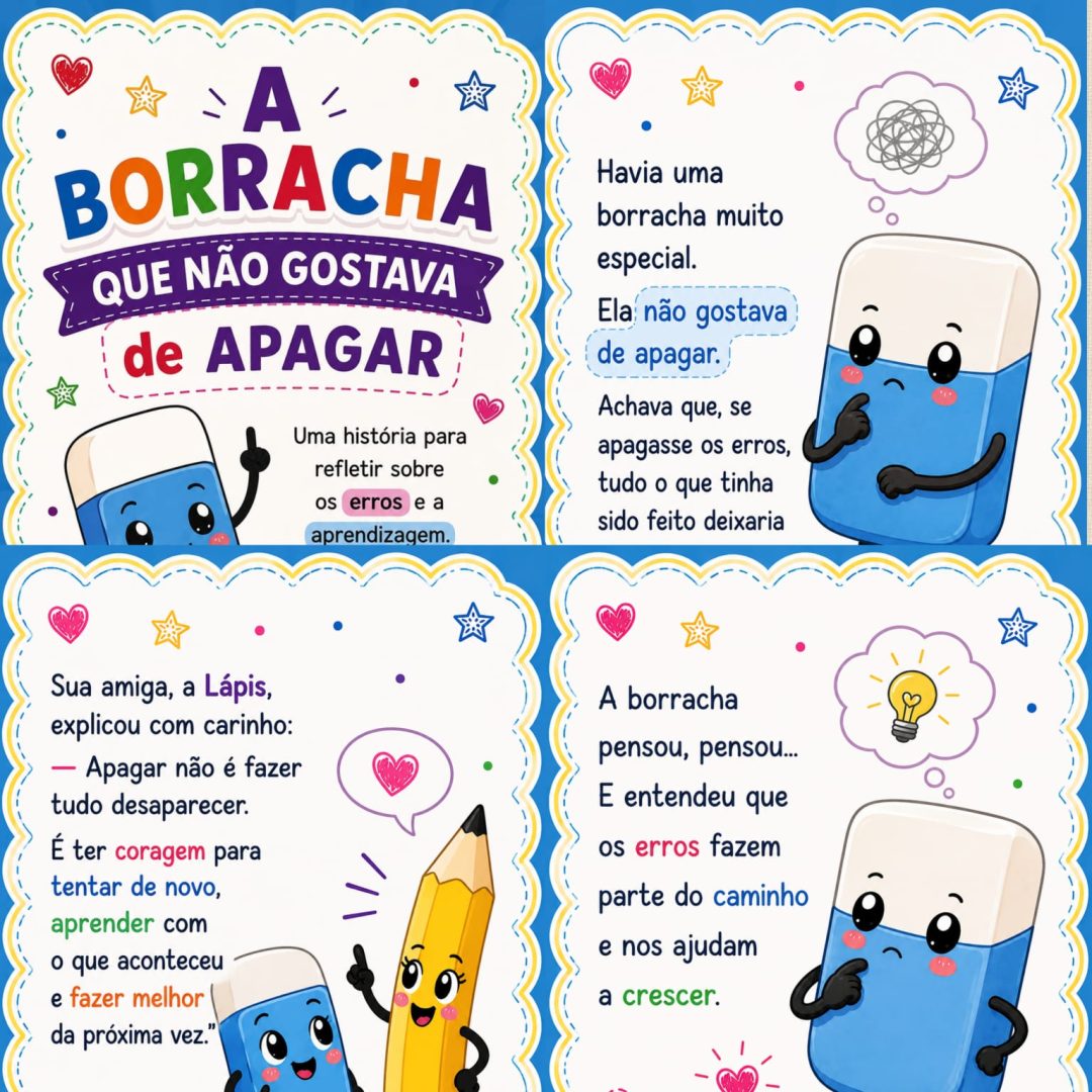 HISTÓRIA A BORRACHA QUE NÃO GOSTAVA DE APAGAR