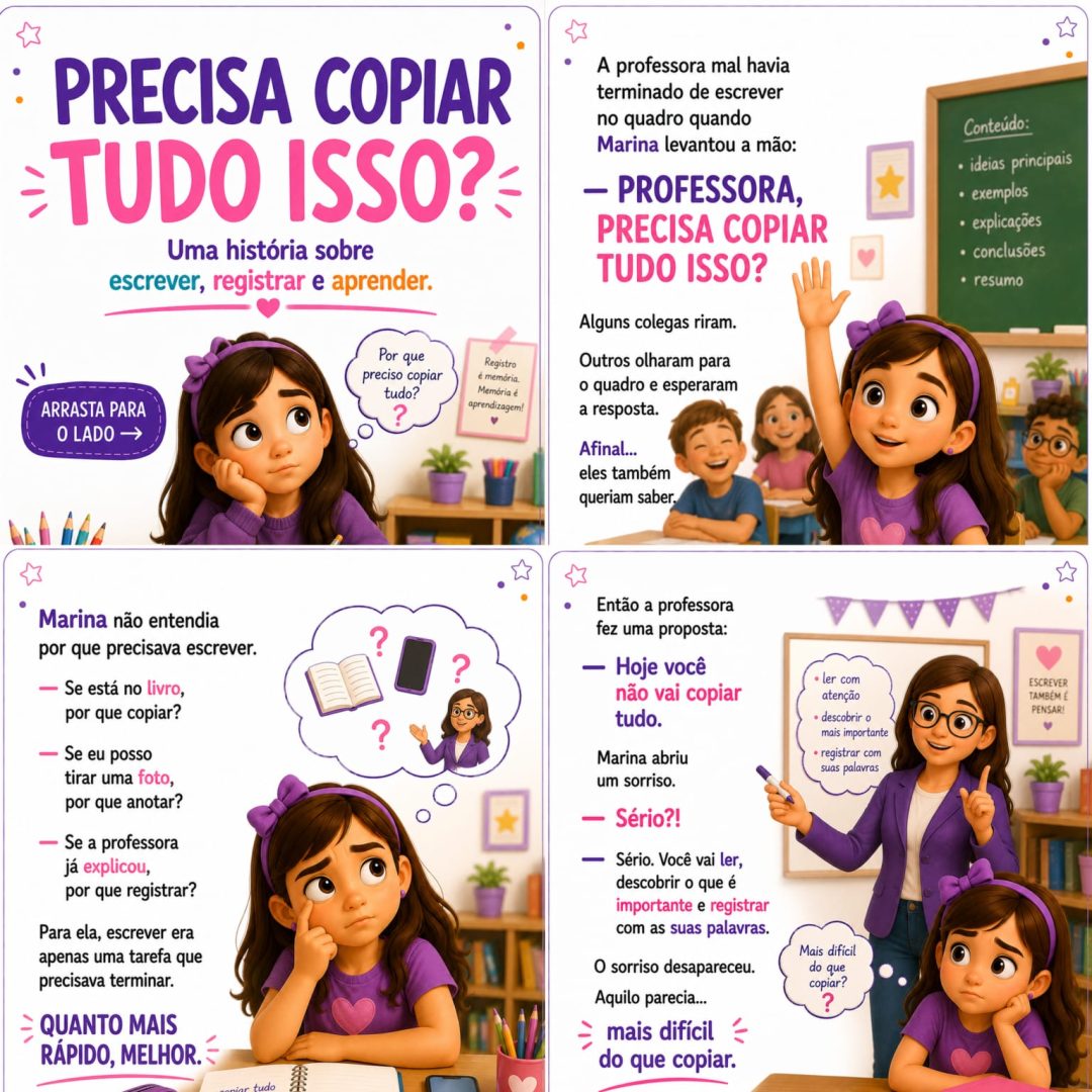 HISTÓRIA PRECISA COPIAR TUDO ISSO?