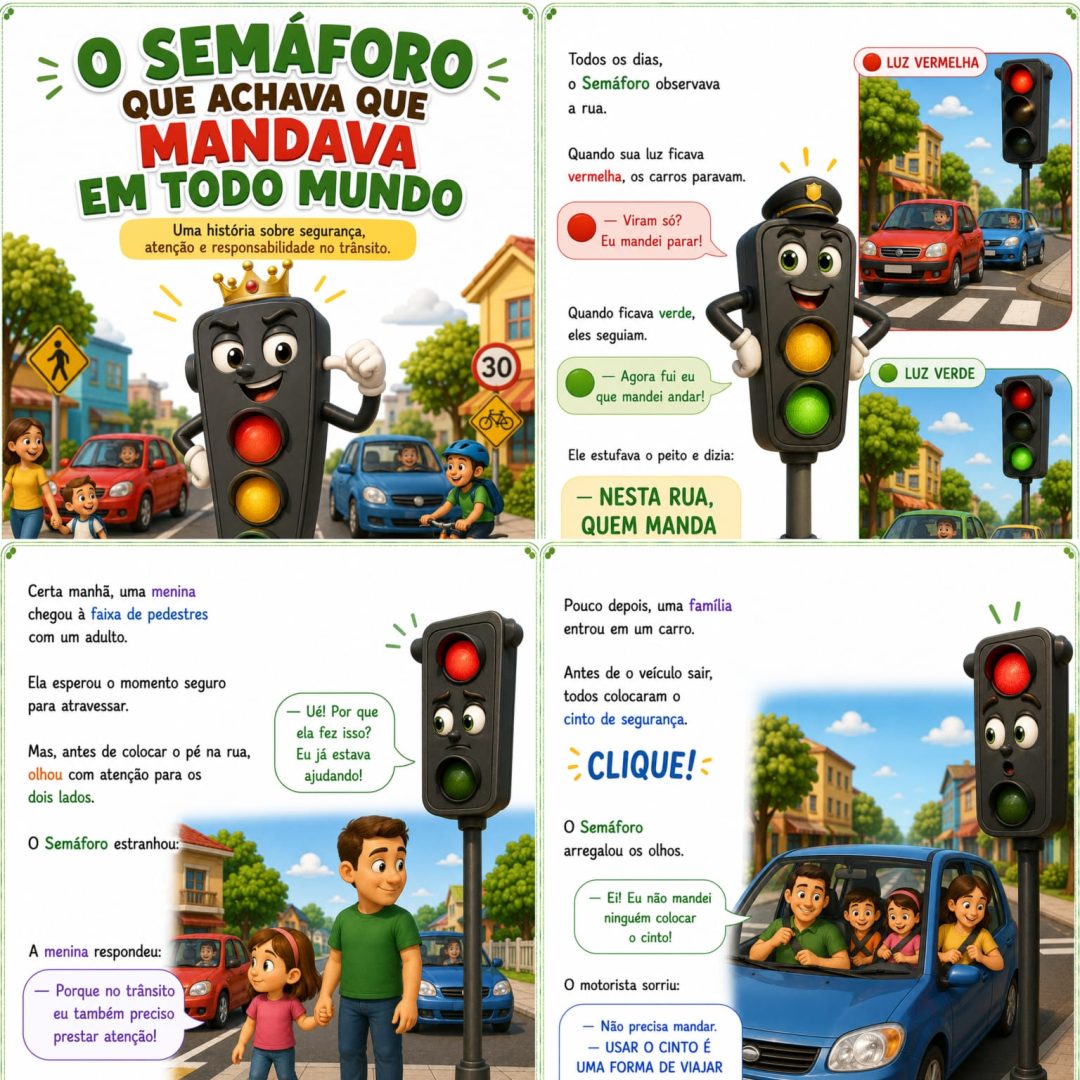 HISTÓRIA O SEMÁFORO QUE ACHAVA QUE MANDAVA EM TODO MUNDO