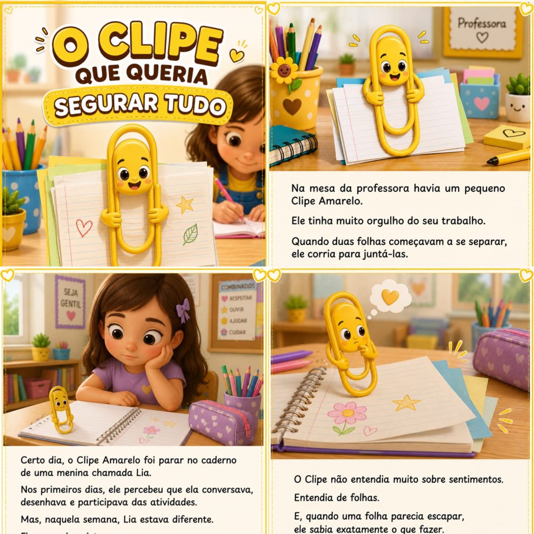 HISTÓRIA O CLIPE QUE QUERIA SEGURAR TUDO