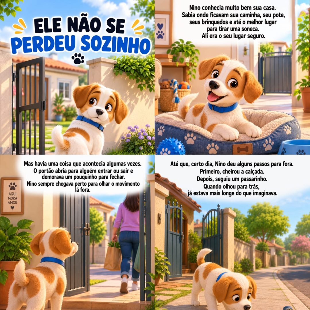 HISTÓRIA ELE NÃO SE PERDEU SOZINHO — HISTÓRIA INFANTIL