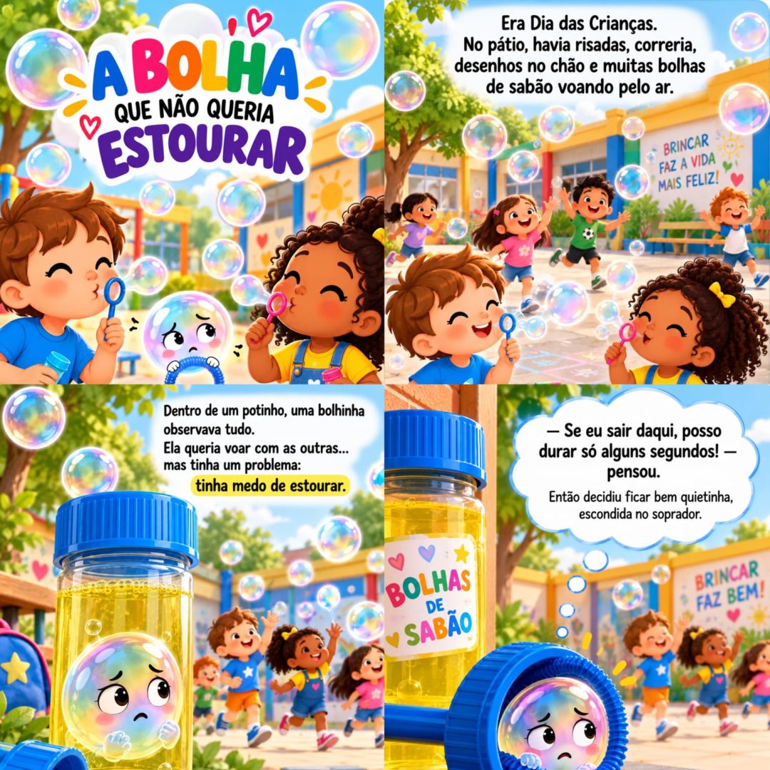 HISTÓRIA A BOLHA QUE NÃO QUERIA ESTOURAR