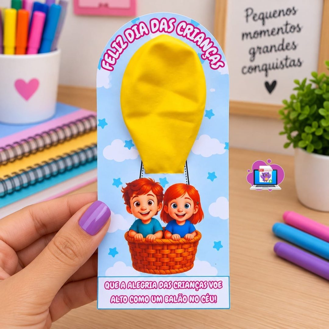 CARTÃO DIA DAS CRIANÇAS – BALÃO