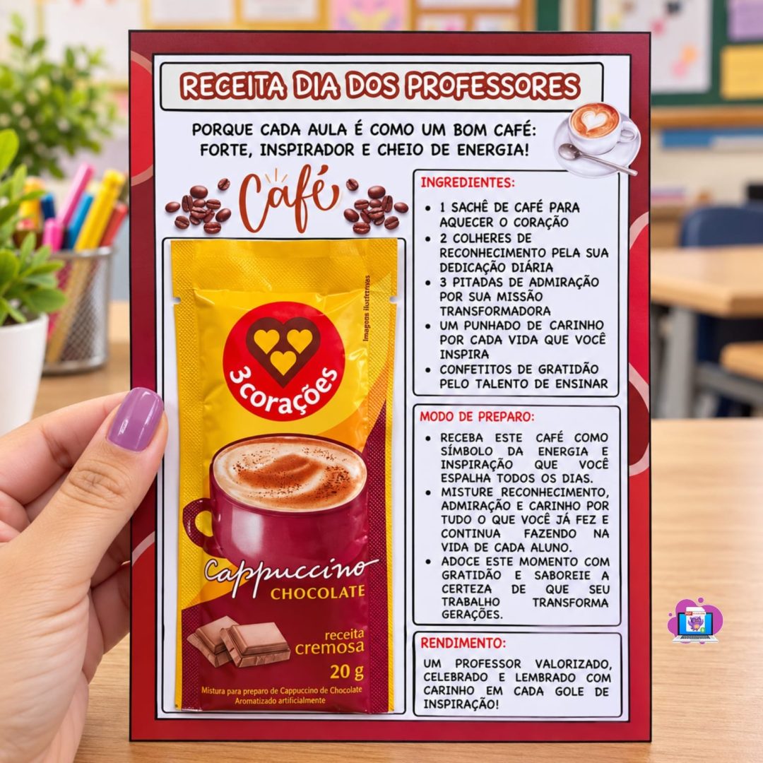 RECEITA DIA DOS PROFESSORES - CAFÉ