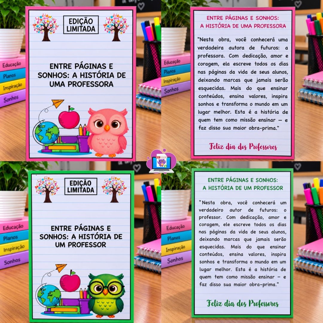 LIVRO CARTÃO TALENTO – DIA DOS PROFESSORES