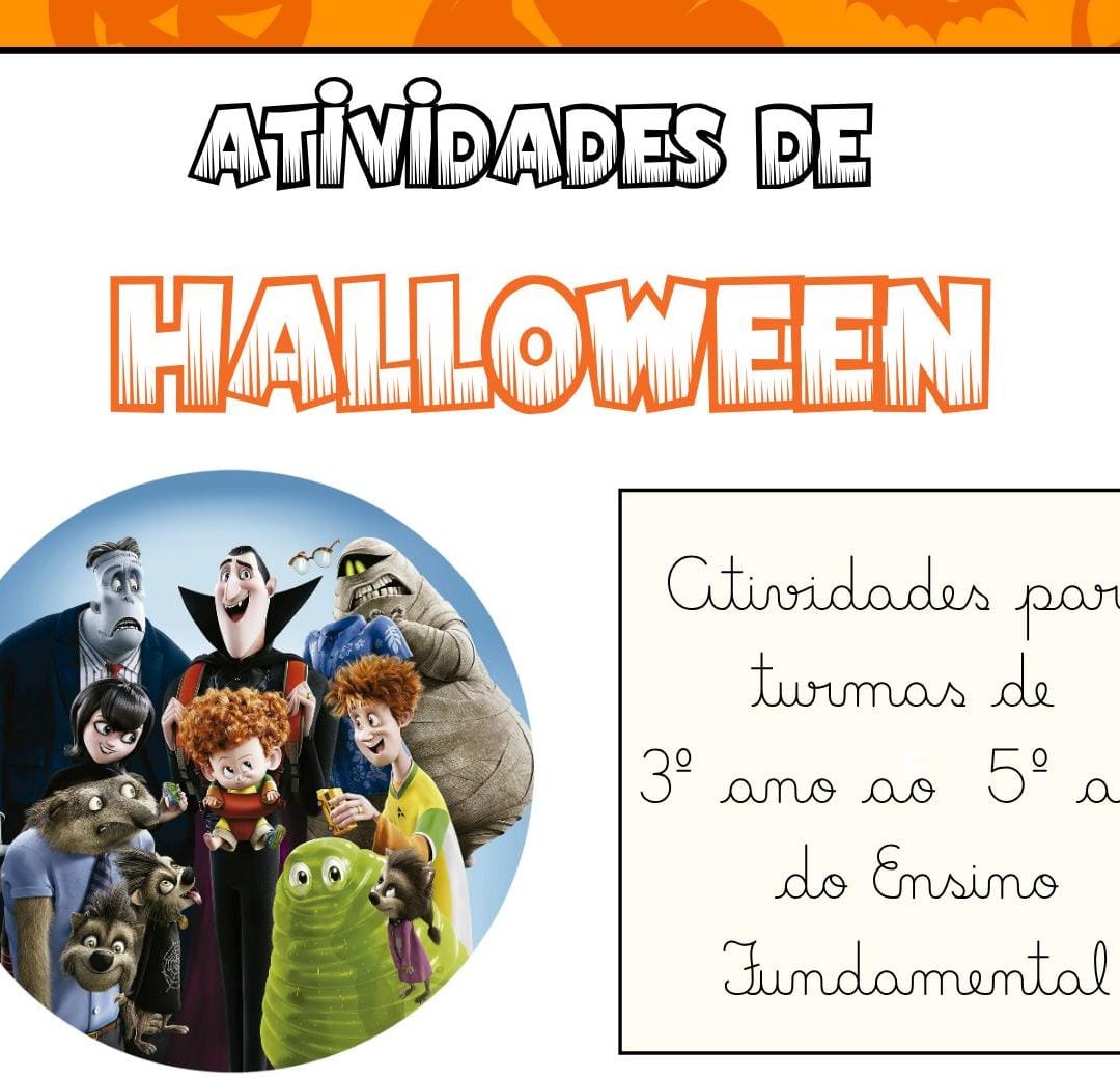 ATIVIDADES DE HALLOWEEN – 3º AO 5º ANO