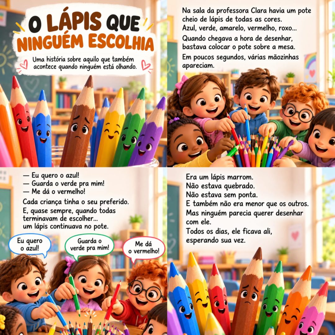 HISTÓRIA O LÁPIS QUE NINGUÉM ESCOLHIA