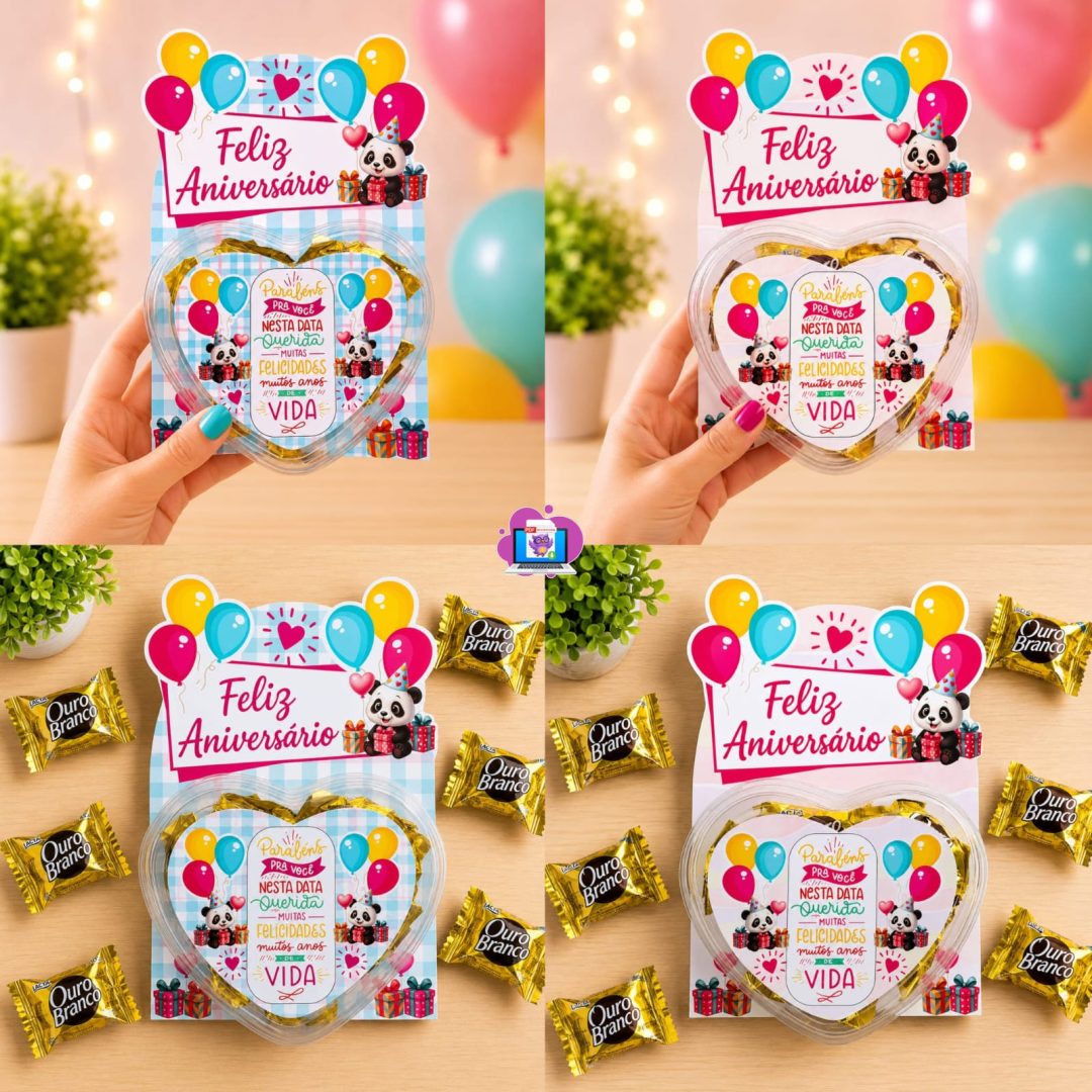 #1 – LEMBRANCINHA CORAÇÃO FELIZ ANIVERSÁRIO