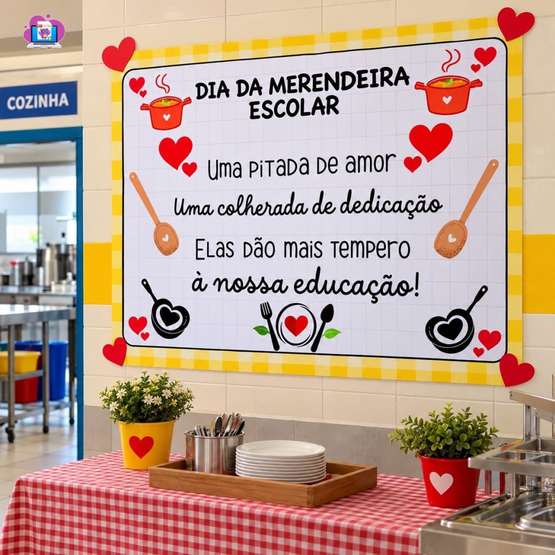 PAINEL DIA DA MERENDEIRA ESCOLAR