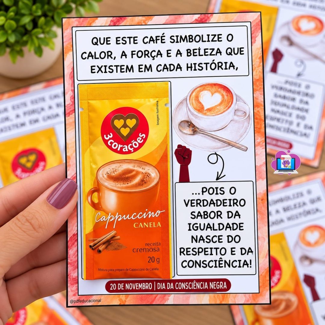 CARTÃO DIA DA CONSCIÊNCIA NEGRA - CAFÉ