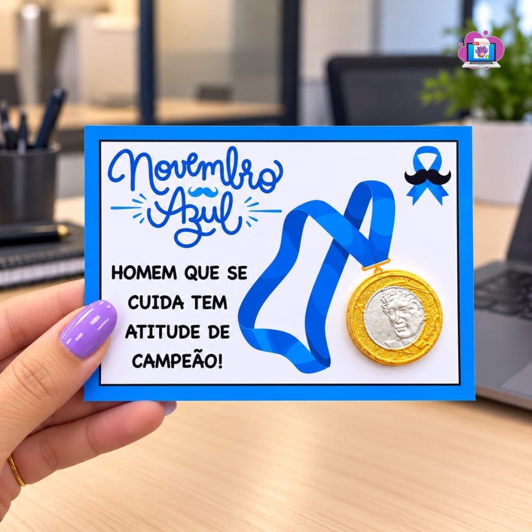 CARTÃO NOVEMBRO AZUL – MEDALHA