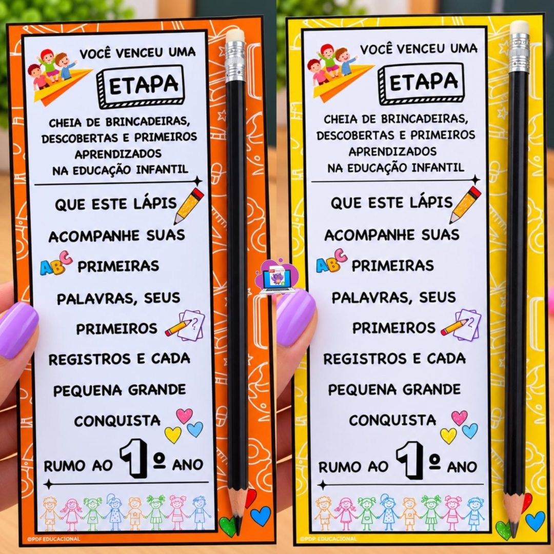 1º ANO – LEMBRANCINHAS RUMO AO PRÓXIMO ANO